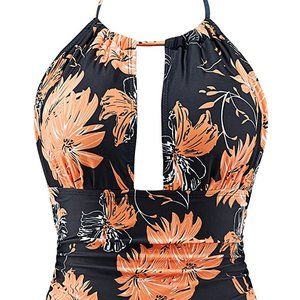 B2prity Women 1 pc Tummy Control V Neck Swimsuit